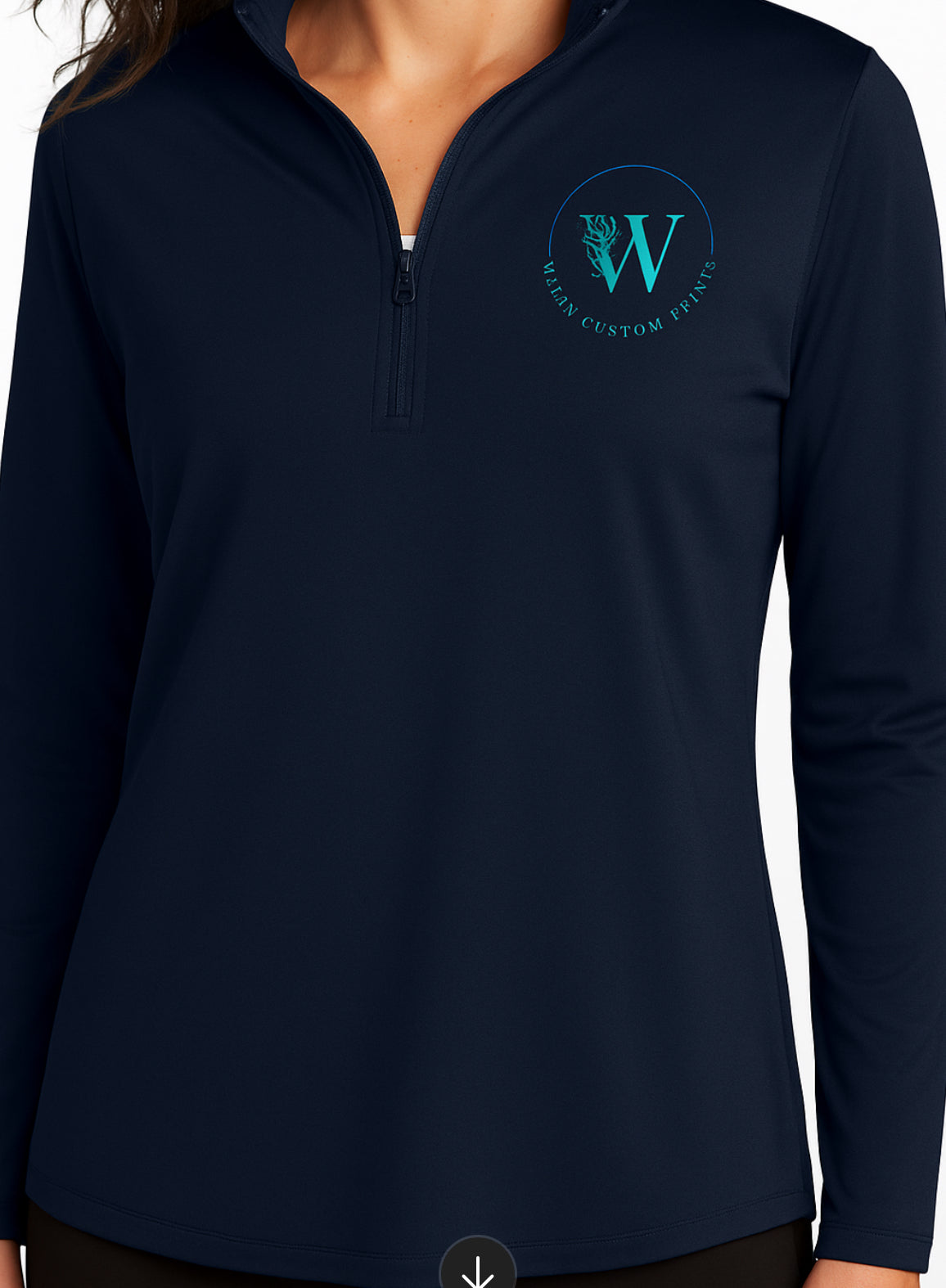 Custom Double Sides Ladies Dry Zone UV Micro-Mesh Pull Over