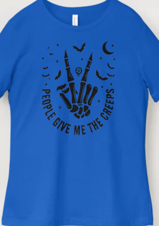 Novelty T-Shirt- People Give Me The Creeps
