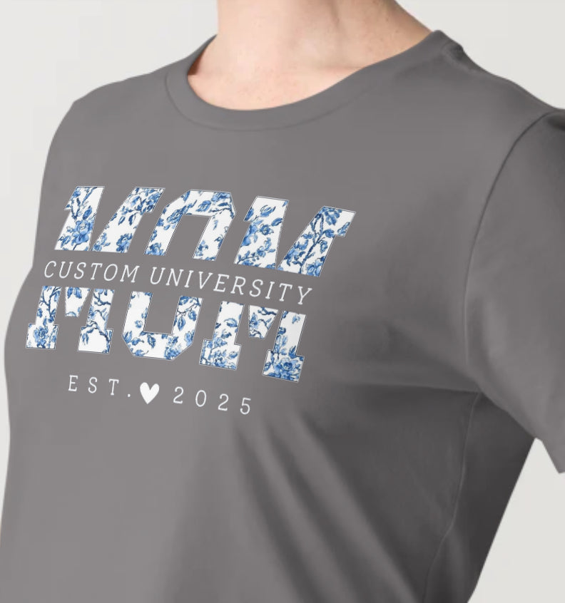 Custom Mom University T-Shirt