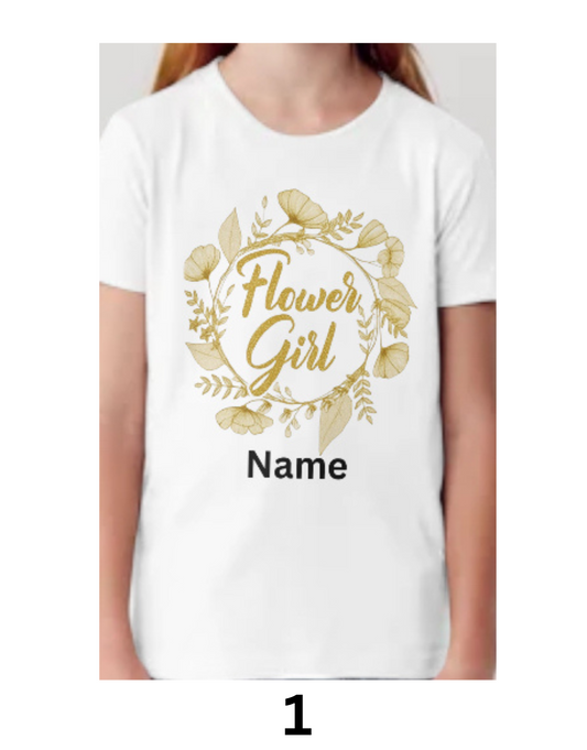Custom Flower Girl T-Shirt