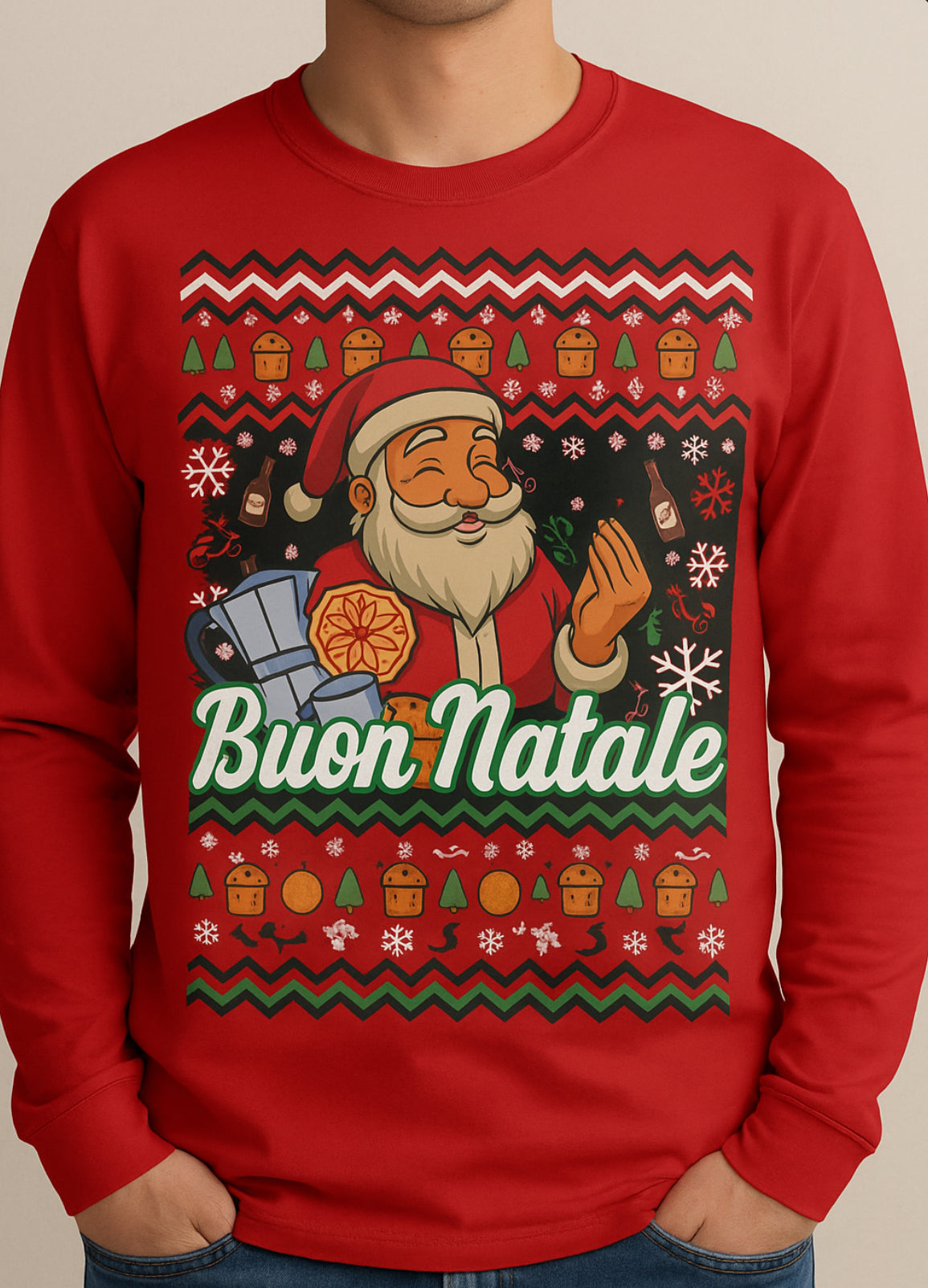Novelty T-Shirt-Buon Natale