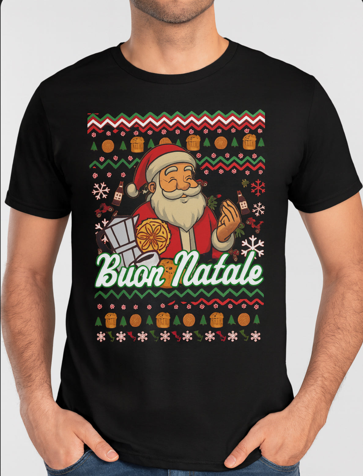 Novelty T-Shirt-Buon Natale