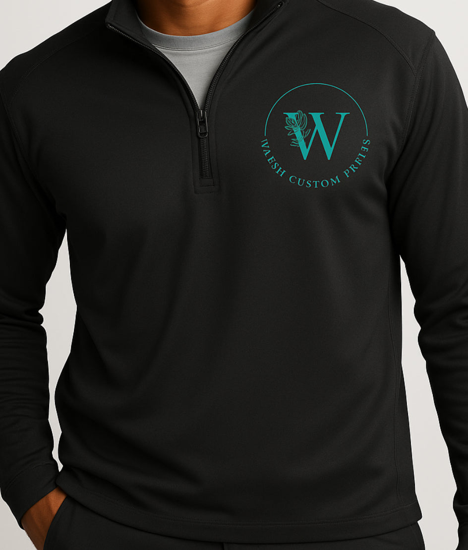 Custom Men's Vertical Texture 1/4-Zip Pullover