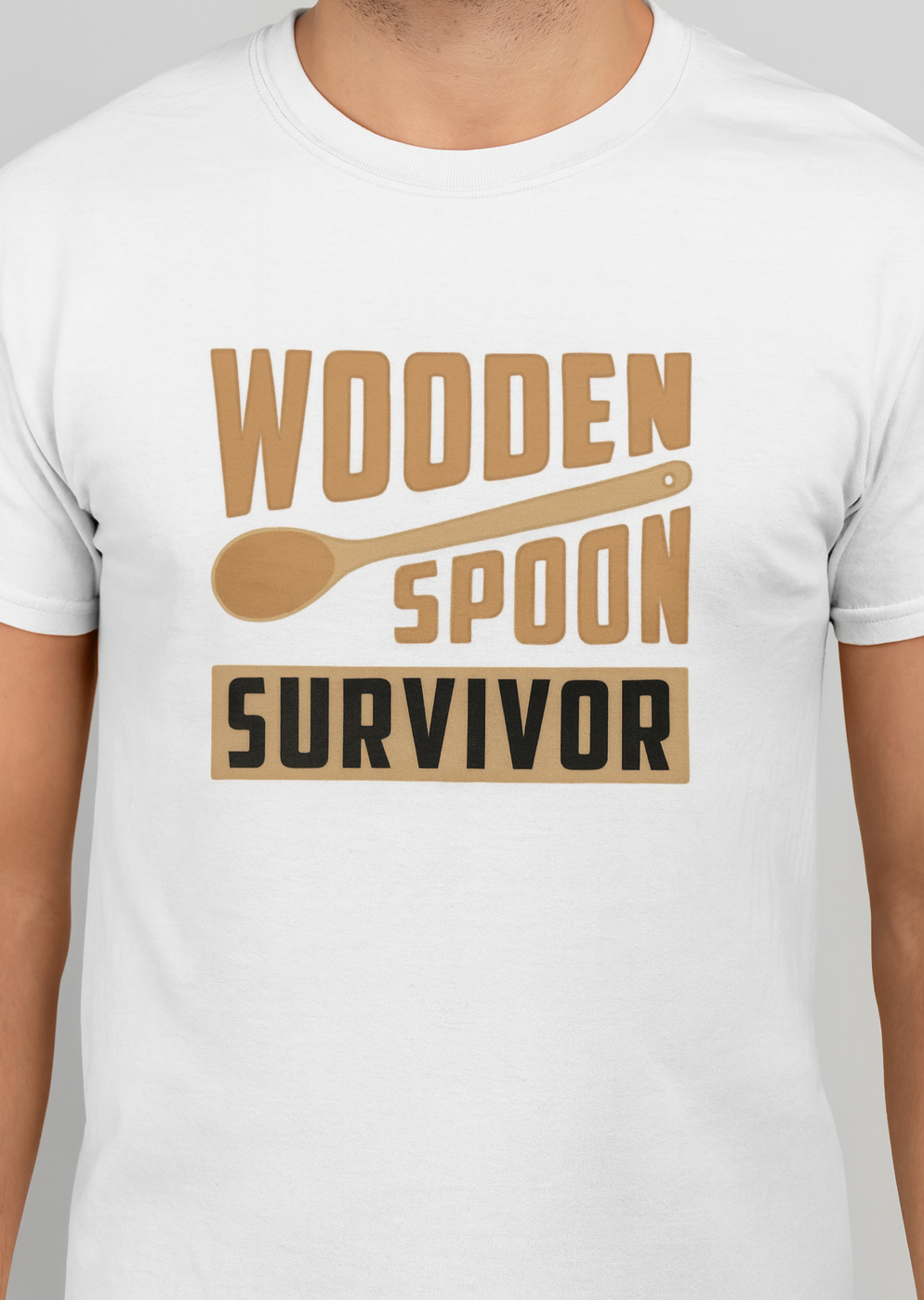 Novelty T-Shirt- Wooden Spoon Survivor