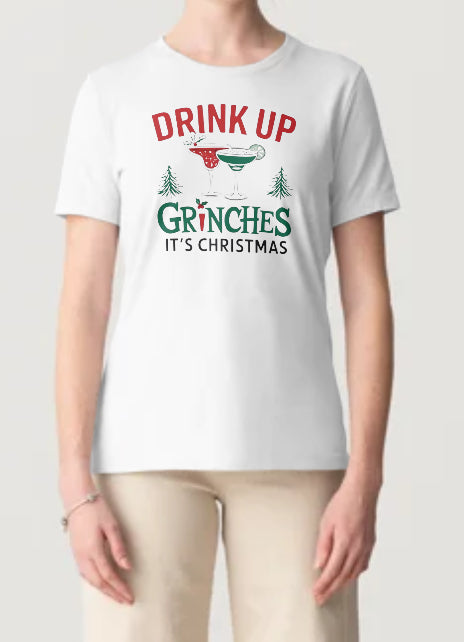 Novelty T-Short- Drink Up Grinches