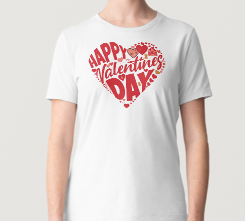 Novelty T-Shirt- Happy Valentine's Day