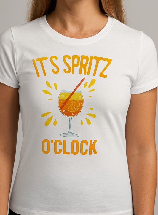 Novelty Unisex Spritz O'Clock Tshirt