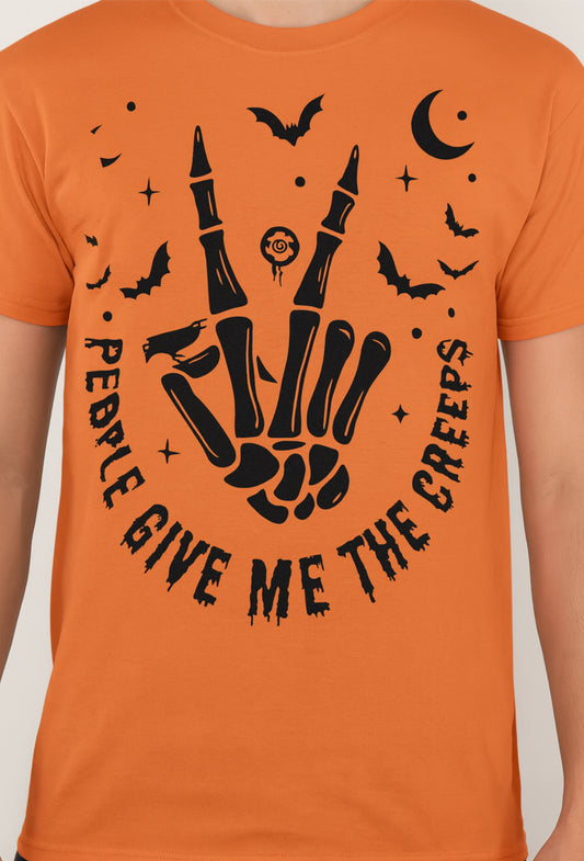 Novelty T-Shirt- People Give Me The Creeps