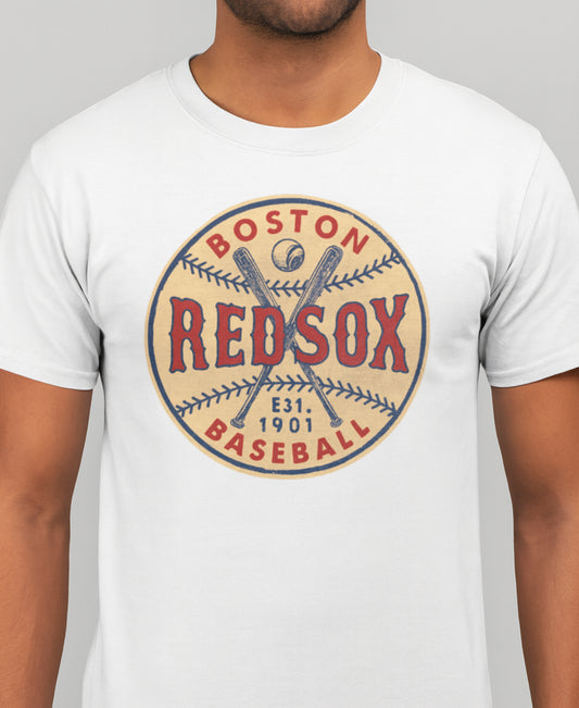 Novelty T-Shirt - Vintage RedSox Baseball
