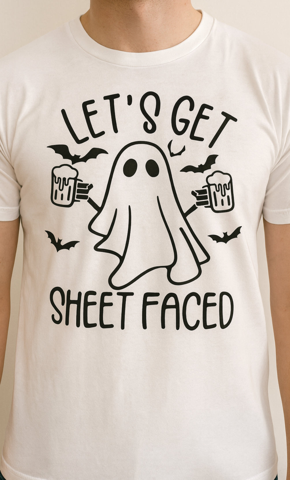 Novelty T-Shirt-Let's Get Sheet Faced