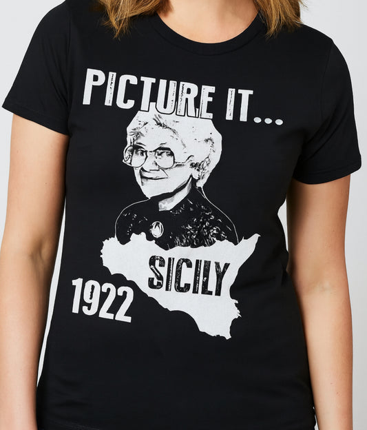 Novelty T-Shirt- Picture It- Sicily - Golden Girls