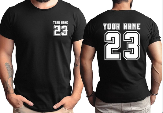 Custom Double Sided Short Sleeve T-Shirt- Men
