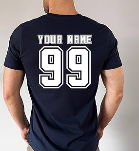 Custom Double Sided Short Sleeve T-Shirt- Men