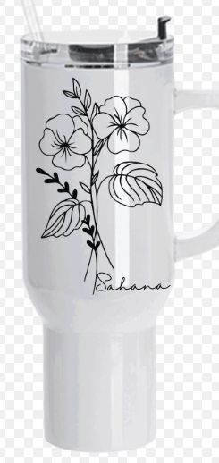 Custom 40oz Tumbler W/ Straw & Lid