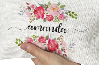 Custom Canvas Makeup Bag