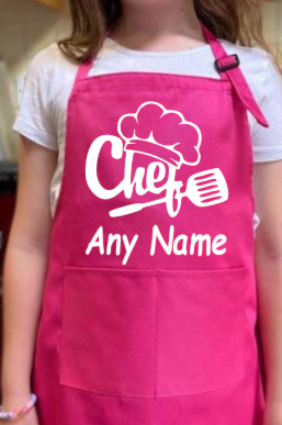 Kids Custom Apron With Hat