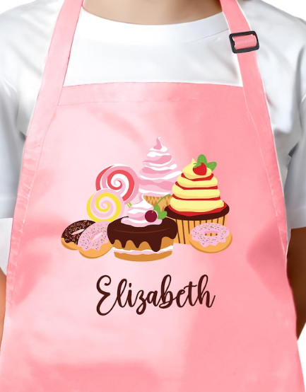Kids Custom Apron With Hat
