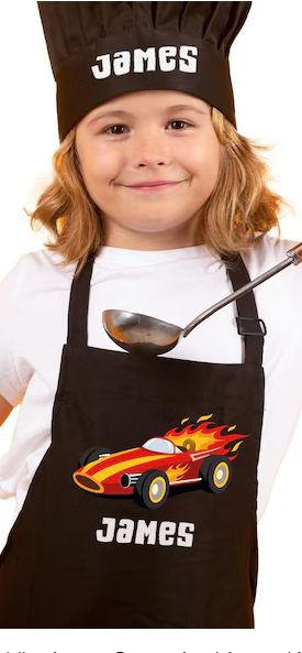 Kids Custom Apron With Hat