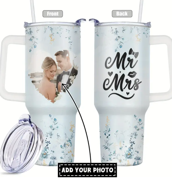 Custom 40oz Tumbler W/ Straw & Lid